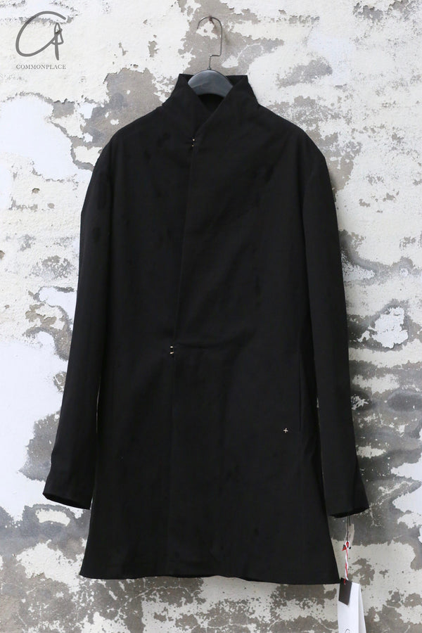 M.A+ Vertical Pocket Slim Fit Long Jacket MA-J124L CCE-HEI Black CCE J124L CMB